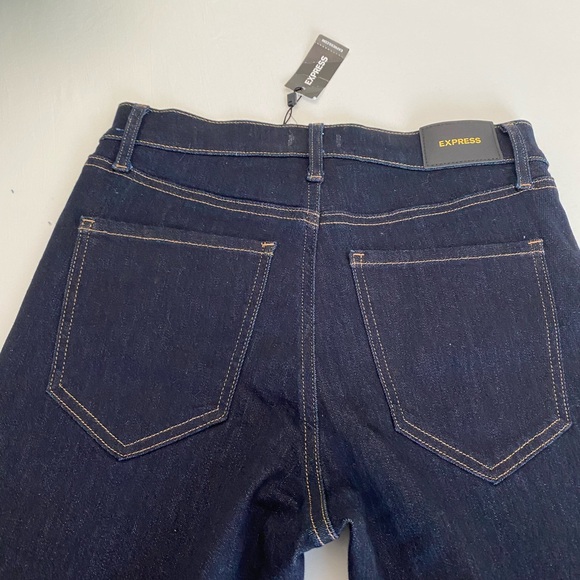 EXPRESS WOMEN SKYSCRAPER MID RISE BLUE JEANS SIZE 4R - Picture 9 of 17